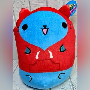 Cats Vs Pickles Jumbo Hoodie Snuggled Up! #205 Bean Plush 8” Stuffed Animal NWT